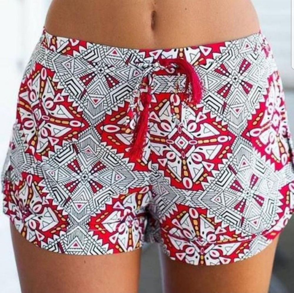 "Marion" print shorts